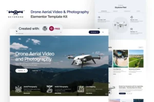 Mua Skydrone - Drone Aerial Video & Photography Elementor Template Kit giá rẻ