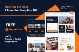 Mua SkyFix - Roofing Services Elementor Template Kit giá rẻ