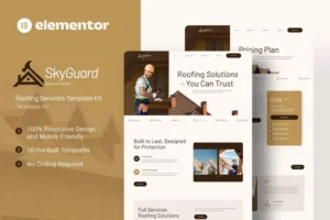 Mua SkyGuard - Roofing Services Elementor Template Kit giá rẻ