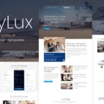 Skylux – Private Jet & Airplane Charter Company Elementor Template Kit