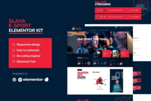Mua Slava - Esport & Gaming Elementor Template Kit giá rẻ