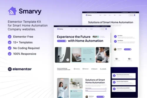 Mua Smarvy – Smart Home Automation Company Elementor Template Kit giá rẻ