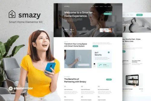 Mua Smazy - Smart Home System Elementor Template Kits giá rẻ