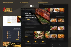 Mua Smoky Grill - Restaurant & Cafe Elementor Pro Template Kit giá rẻ