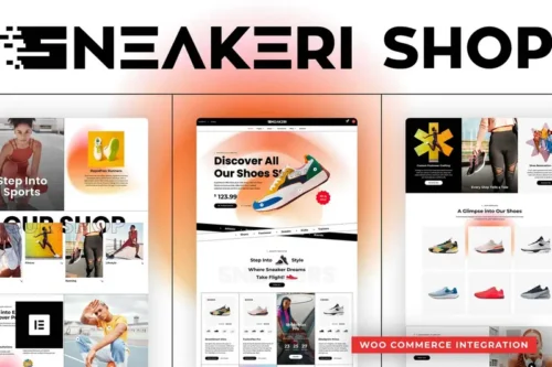 Mua Sneakeri - Sports Shoes Store Elementor Pro Template Kit giá rẻ