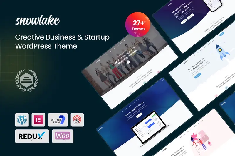 Mua Snowlake - Creative Business & Startup WordPress giá rẻ