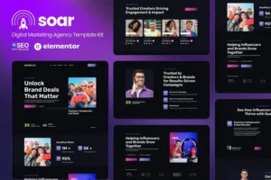Mua SoarBuzz - Influencer Agency Elementor Template Kit giá rẻ