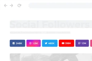 Mua Social followers bar for WordPress giá rẻ