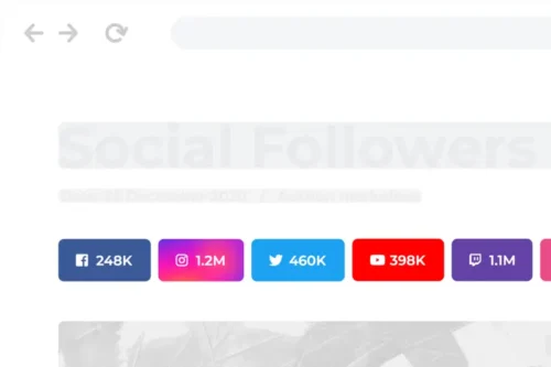 Mua Social followers bar for WordPress giá rẻ