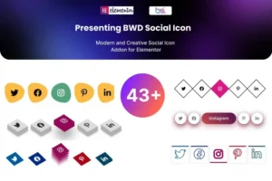 Mua Social Media Icon addon for elementor giá rẻ
