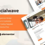 SocialWave – Social Media & Digital Marketing Service Elementor Template Kit