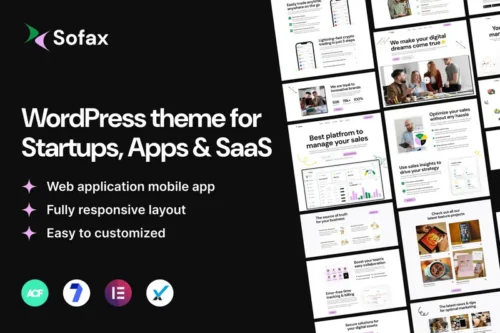 Mua Sofax - Software & Startup WordPress Theme giá rẻ