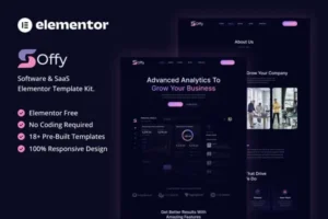 Mua Soffy - Software & SaaS Elementor Template Kit giá rẻ
