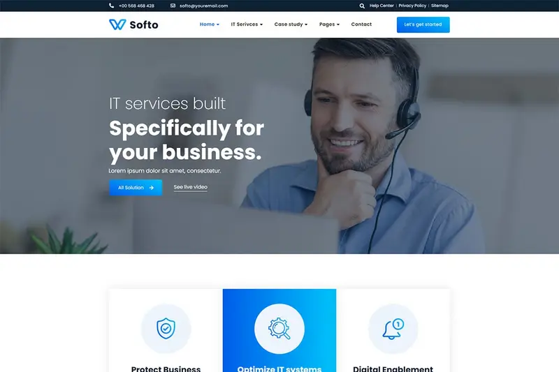 Mua Softo - IT Solutions & Services WordPress Theme giá rẻ