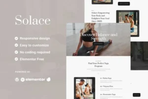 Mua Solace - Yoga Teacher & Studio Elementor Template Kit giá rẻ