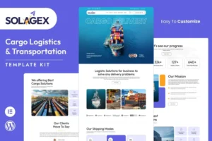Mua Solagex - Logistics & Transportation Elementor Template Kit giá rẻ