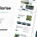 Solarise – Solar Panel Installation Elementor Template Kit