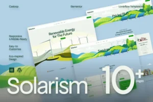 Mua Solarism - Green Energy Business & Services Elementor Template Kit giá rẻ