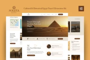 Mua Soleya - Cultural & Historical Egypt Travel Elementor Pro Template Kit giá rẻ