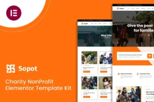 Mua Sopot - Charity Elementor Pro Template Kit giá rẻ
