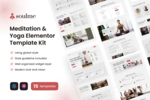 Mua Soulme Yoga Meditation & Wellness Mindfulness Elementor Template Kit giá rẻ