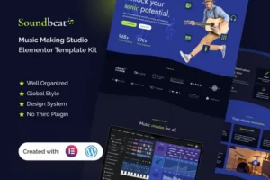 Mua Soundbeat - Music Making Studio Elementor Pro Template Kit giá rẻ