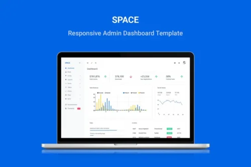 Mua Space - Responsive Admin Dashboard Template giá rẻ