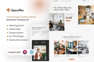 Mua SpaceFlex - Coworking & Creative Space Elementor Pro Template Kit giá rẻ