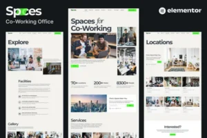 Mua Spaces - Co-Working Elementor Pro Template Kit giá rẻ
