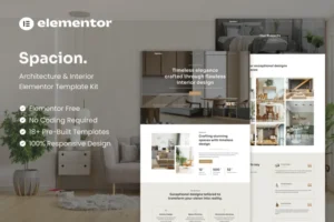 Mua Spacion - Architecture & Interior Elementor Template Kit giá rẻ