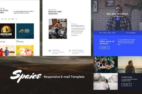 Mua Spaice Mail - Responsive E-mail Template giá rẻ