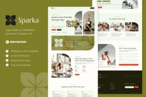Mua Sparka - Yoga Studio & Meditation Elementor Template Kit giá rẻ