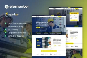 Mua Sparkon - Electrical Installation & Maintenance Service Elementor Pro Template Kit giá rẻ