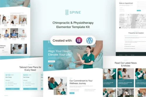 Mua Spine - Chiropractic & Physiotherapy Elementor Template Kit giá rẻ