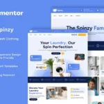 Spinzy – Laundry & Fresh Clothing Elementor Template Kit
