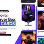 Sports Player Box – Elementor UI Cards