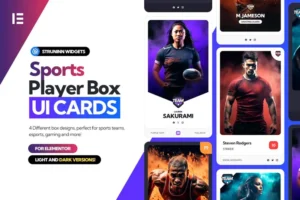 Mua Sports Player Box - Elementor UI Cards giá rẻ
