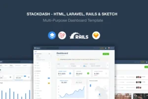 Mua Stack - Laravel, HTML & Rails Template giá rẻ