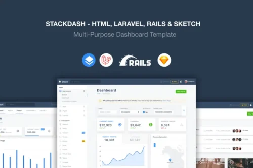 Mua Stack - Laravel, HTML & Rails Template giá rẻ