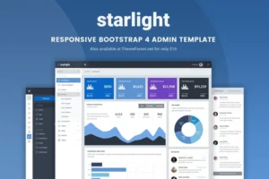 Mua Starlight Responsive Bootstrap 4 Admin Template giá rẻ