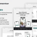 Strivex – Mobile App & Startup Showcase Elementor Template Kit