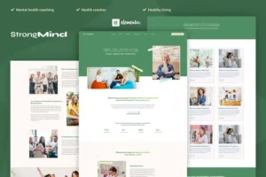 Mua StrongMind - Mental Health & Psychologist Elementor Pro Template Kit giá rẻ
