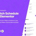 Struninn – Twitch Schedule Elementor Widget