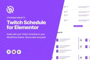 Mua Struninn - Twitch Schedule Elementor Widget giá rẻ