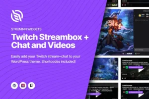 Mua Struninn - Twitch Streambox and Chat For Elementor giá rẻ