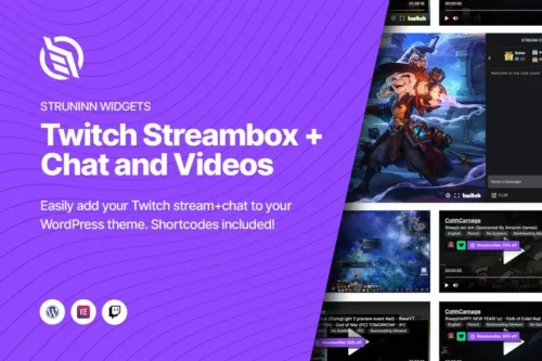 Mua Struninn - Twitch Streambox and Chat For Elementor giá rẻ