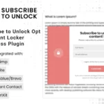 Subscribe to Unlock Opt In Content Locker