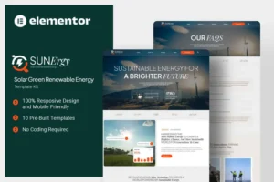 Mua Sunergy - Solar Green Renewable Energy Elementor Template Kit giá rẻ