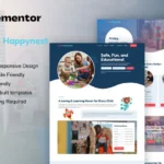 SunHappynest – Kindergarten & Child Care Elementor Pro Template Kit
