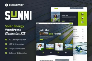 Mua Sunni - Solar Energy Elementor Template Kit giá rẻ